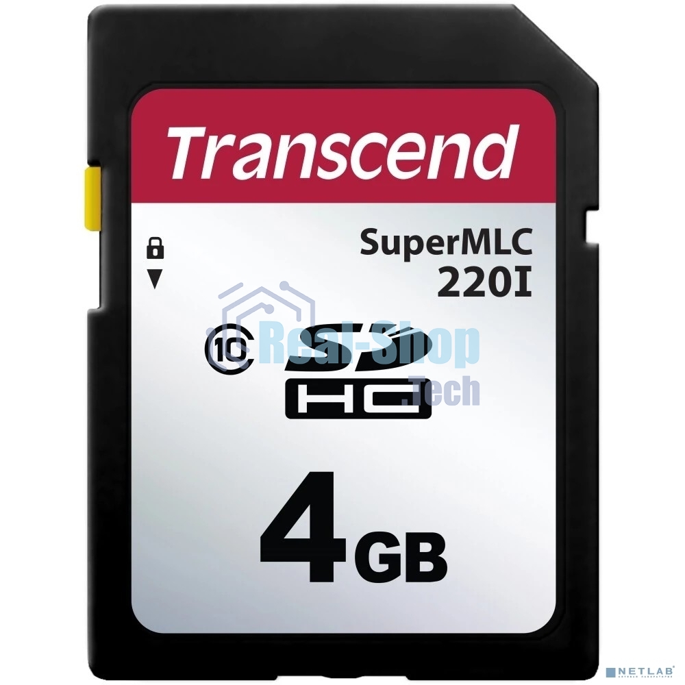 Флеш карта промышленная SecureDigital 4Gb Transcend 220I, SLC mode MLC, темп. режим от -40 до +85