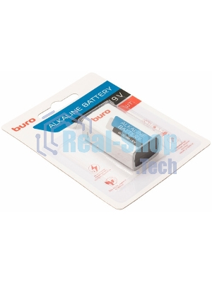 Батарея Buro Alkaline 6LR61 9V (1шт) блистер