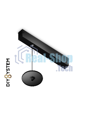 A2660 BK черный крепеж трековый подвесной для корпуса DIY D85mm 240*42*25 H1500