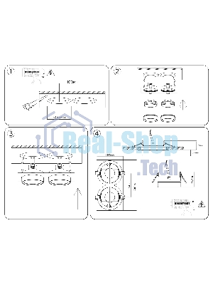 Светильник Ambrella light TN6741/2 WH белый IP44 GX53/2 210*110*57