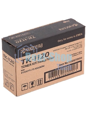 Картридж лазерный Kyocera TK-1120 (1T02M70NX0/1T02M70NXV/1T02M70NX1) черный для FS-1060DN/1025MFP/1125MFP 3000 стр.