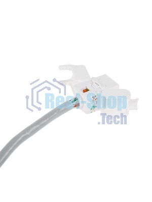 Модуль Rexant Keystone Jack RJ-45(8P8C), UTP неэкранированный, cat.5e, тип 90 градусов, самозажимной, белый