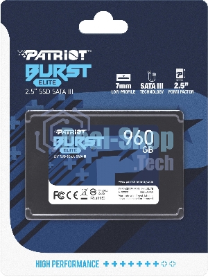 Накопитель SSD Patriot Burst Elite, 960Gb, SATA, 2.5