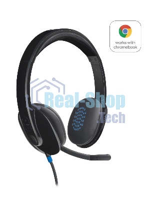 Гарнитура Logitech USB Headset H540 чёрный, проводная, USB
