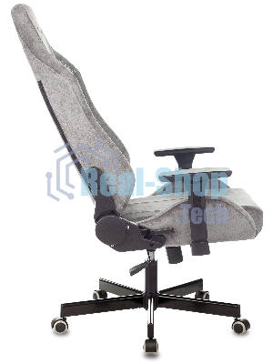 Кресло Бюрократ Knight N1 Fabric серый, ткань, 120 кг, механизм качания