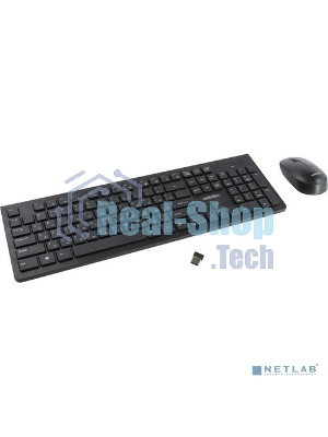 Комплект клавиатура+мышь Smartbuy 206368AG беспроводной, USB, 1600 DPI, чёрный