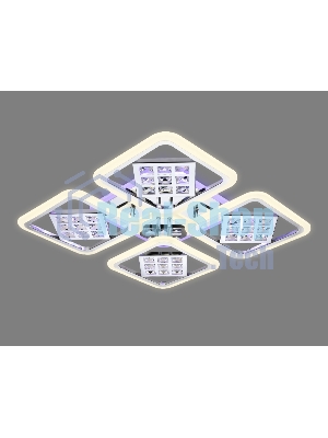 Светильник Ambrella light FA288/4 CH хром 116W 750*750*80 (ПДУ РАДИО 2.4G)