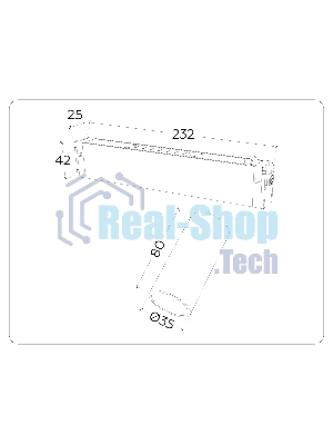Управляемый светодиодный светильник для шинопровода Magnetic Ambrella light GL1202 BK черный IP20 7W 3000K-6400K 220V 36° D35*80 (Без ПДУ)