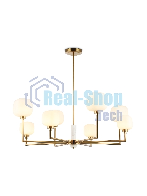 Люстра Ambrella light LH53017/8 BS/FR латунь/белый матовый G9*8 max 40W D830*680