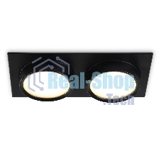 Светильник Ambrella light TN6743/2 BK черный IP44 GX53/2 210*110*57