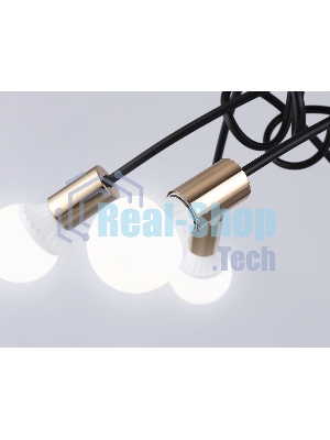 Светильник Ambrella light TR80419/6 BK/GD черный/золото E27/6 max 60W D690*370