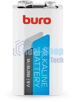 Батарея Buro Alkaline 6LR61 9V (1шт) блистер