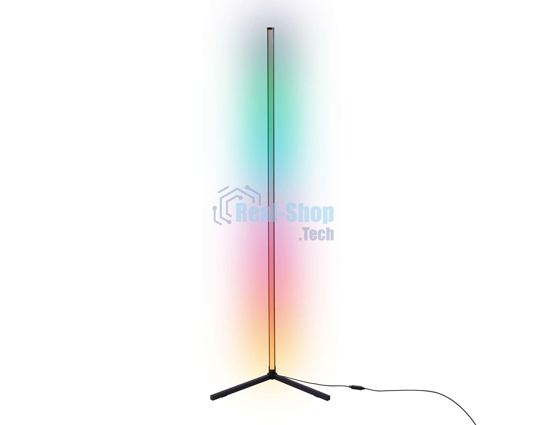 Светильник Ambrella light FL8027 BK черный LED 20W RGB D32*1650 (ПДУ РАДИО 2.4G)
