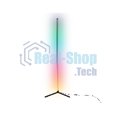 Светильник Ambrella light FL8027 BK черный LED 20W RGB D32*1650 (ПДУ РАДИО 2.4G)
