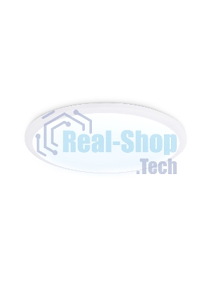 Потолочный светодиодный светильник Ambrella light FZ1231 WH белый IP44 42W 6400К D370*55 (Без ПДУ)