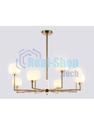 Люстра Ambrella light LH53017/8 BS/FR латунь/белый матовый G9*8 max 40W D830*680