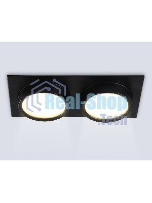 Светильник Ambrella light TN6743/2 BK черный IP44 GX53/2 210*110*57