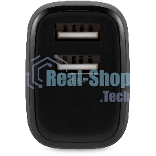 Сетевое зарядное устройство Buro BUWH1 15.5W 3.1A 2xUSB универсальное черный