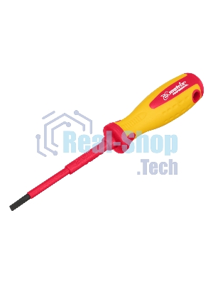 Отвертка Matrix Insulated, SL4,0 x 100 мм, CrMo, до 1000 В, двухкомп.рукоятка