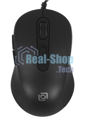 Мышь проводная Oklick 211M черный, 2400 dpi, USB, кнопки - 6