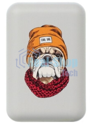 Портативный аккумулятор RITMIX RPB-10007 Bulldog (10000 мА, 2хUSB 2.1 А, софт-тач, принт Бульдог)