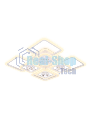 Светильник Ambrella light FA289/4+4 WH белый 176W 820*820*120 (ПДУ РАДИО 2.4G)