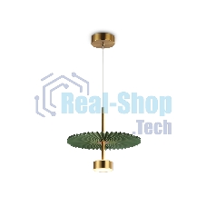 Светильник Ambrella light LH72609 BK/GR латунь/зеленый 6W 3000K D300*260-1770