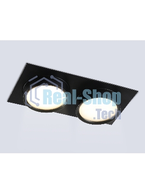 Светильник Ambrella light TN6743/2 BK черный IP44 GX53/2 210*110*57