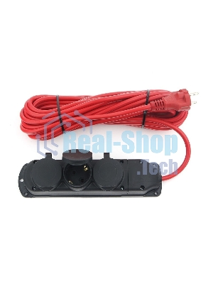 Удлинитель Power Cube PC-3G-3B-20(IP), 16А, 3 р с/з, 20 м, IP44