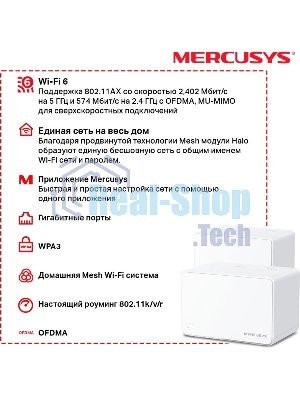 Домашняя Mesh Wi-Fi 6 система AX3000