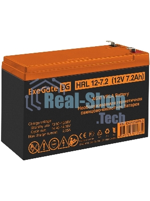 Батарея для ИБП ExeGate EX285658RUS HRL 12-7.2 (12V 7.2Ah, 1227W, клеммы F2)
