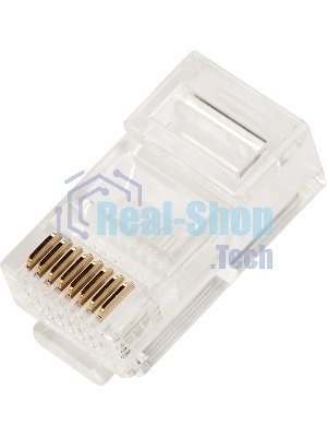 Коннектор Lanmaster TWT-PL45-8P8C/JR100, UTP кат.5E RJ45 прозрачный (упак.:100шт)