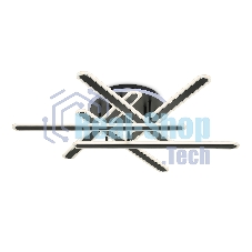 Потолочный светодиодный светильник FA8908 BK/CH черный/хром 125W 3000-6400K+RGB 800*770*160 (ПДУ ИК)