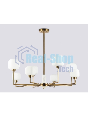 Люстра Ambrella light LH53017/8 BS/FR латунь/белый матовый G9*8 max 40W D830*680