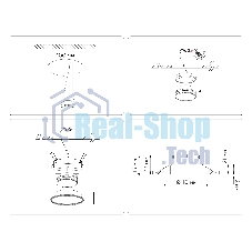 Светильник Ambrella light TN51801 WH белый GX53 max 15W D110*23
