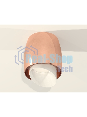 Светильник Ambrella Light XS1144021 PPG/FR золото розовое полированное/белый матовый MR16 GU5.3 (C1144, N7175)