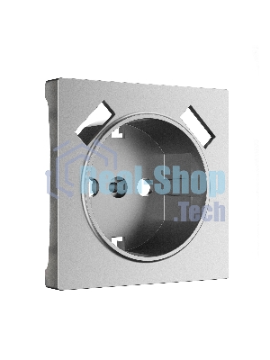 Накладка для розетки USB (серебряный матовый)