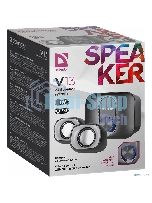 Акустическая система Defender V13 черный 0.59 кг
