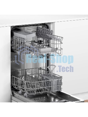 Встраиваемая посудомоечная машина Bosch SPV4EMX10E, серебристый, 44.8 см, 10 компл., 44 дБ, класс C
