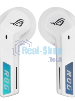 Гарнитура ASUS ROG Cetra True Wireless SpeedNova белый, беспроводная, радиоканал, до 26 ч, совместимость с PS5