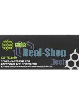 Картридж лазерный Cactus CS-TK3160 черный (12500 стр.) для Kyocera Ecosys P3045dn/P3050dn/P3055dn/P3060dn
