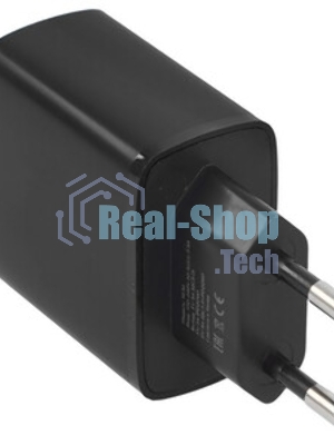 Сетевое зарядное устройство MORE CHOICE NC61a черный - 1USB+1USB-C 3.0A PD 20W+QC3.0 быстрая зарядка для Type-C