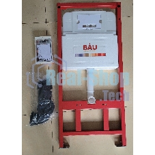 Инсталляция BAU PRO для подвесного унитаза, клавиша смыва из стекла BAU Dream дизайнерская, черная
