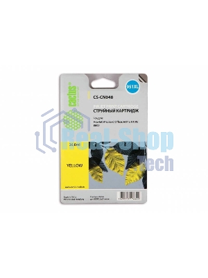 Картридж струйный Cactus CS-CN048 №951XL желтый (26 мл) для HP OfficeJet 251dw Pro, 276dw Pro, 8100 Pro, 8100e, 8600 Pro (N911a), 8600 Pro Plus (N911g), 8610 Pro (A7F64A), 8615 Pro, 8616 Pro, 8620 Pro