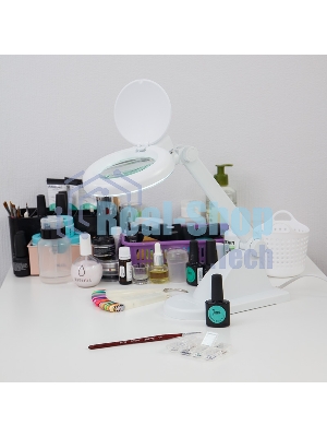 Лупа настольная 3D+12D Rexant с подсветкой, белая