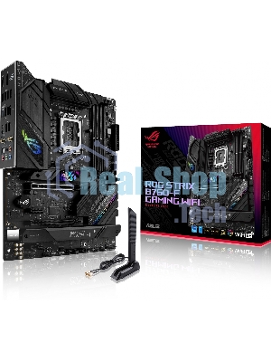 Материнская плата ASUS ROG STRIX B760-F GAMING WIFI, LGA 1700, Intel B760, 4xDDR5, 4xSATA, 3xM.2, 1xPCI-E 5.0 x16, 1xPCI-E 3.0 x4, 1xHDMI, 1xDP, 1x 2.5Gb LAN, 1xUSB-A 3.2 Gen 2, 6xUSB-A 3.2 Gen 1, 1xUSB-C 3.2 Gen 2x2, 5x3.5 мм, 7.1, Standard-ATX
