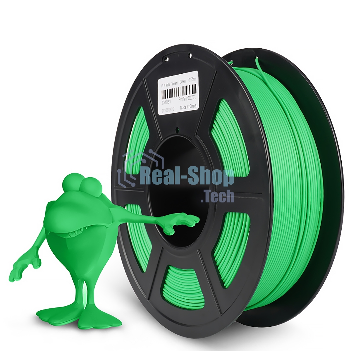 Филамент NVPrint PLA Matte Green для 3D печати диаметр 1.75мм длина 330 метров масса 1 кг
