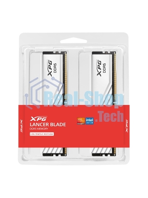 Оперативная память XPG Lancer Blade, DDR5, 32GB (2x16GB), 5600MHz, CL46, DIMM, с радиаторами, белый