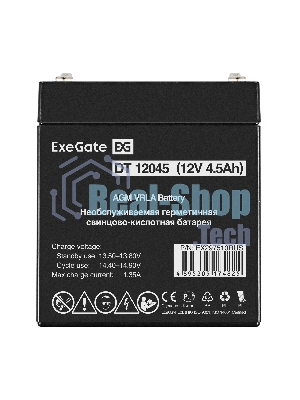 Аккумуляторная батарея ExeGate DT 12045 (12V 4.5Ah, клеммы F2)