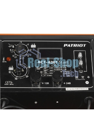 Устройство пуско-зарядное PATRIOT BCT-620T Start220В±15% 3300Вт 12/24В з/п90/550А 50-1000А/ч 25кг